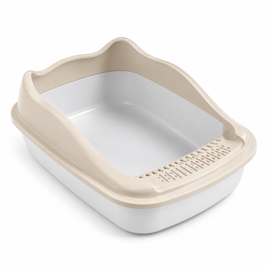 Cat Litter Box Small Size Pet Sandbox for Kitty Anti-Splash Cats Toilet