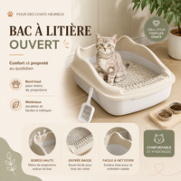 Cat Litter Box Small Size Pet Sandbox for Kitty Anti-Splash Cats Toilet