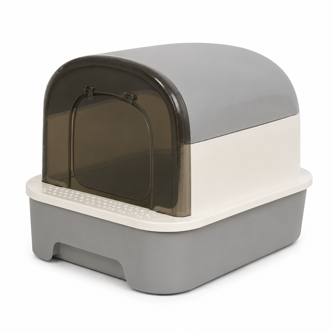 Foldable Cat Litter Box with Cat litter Scoop and Lid Indoor Large Drawer Type Enclosed Cat Toilet Anti-Splashing Easy to Clean