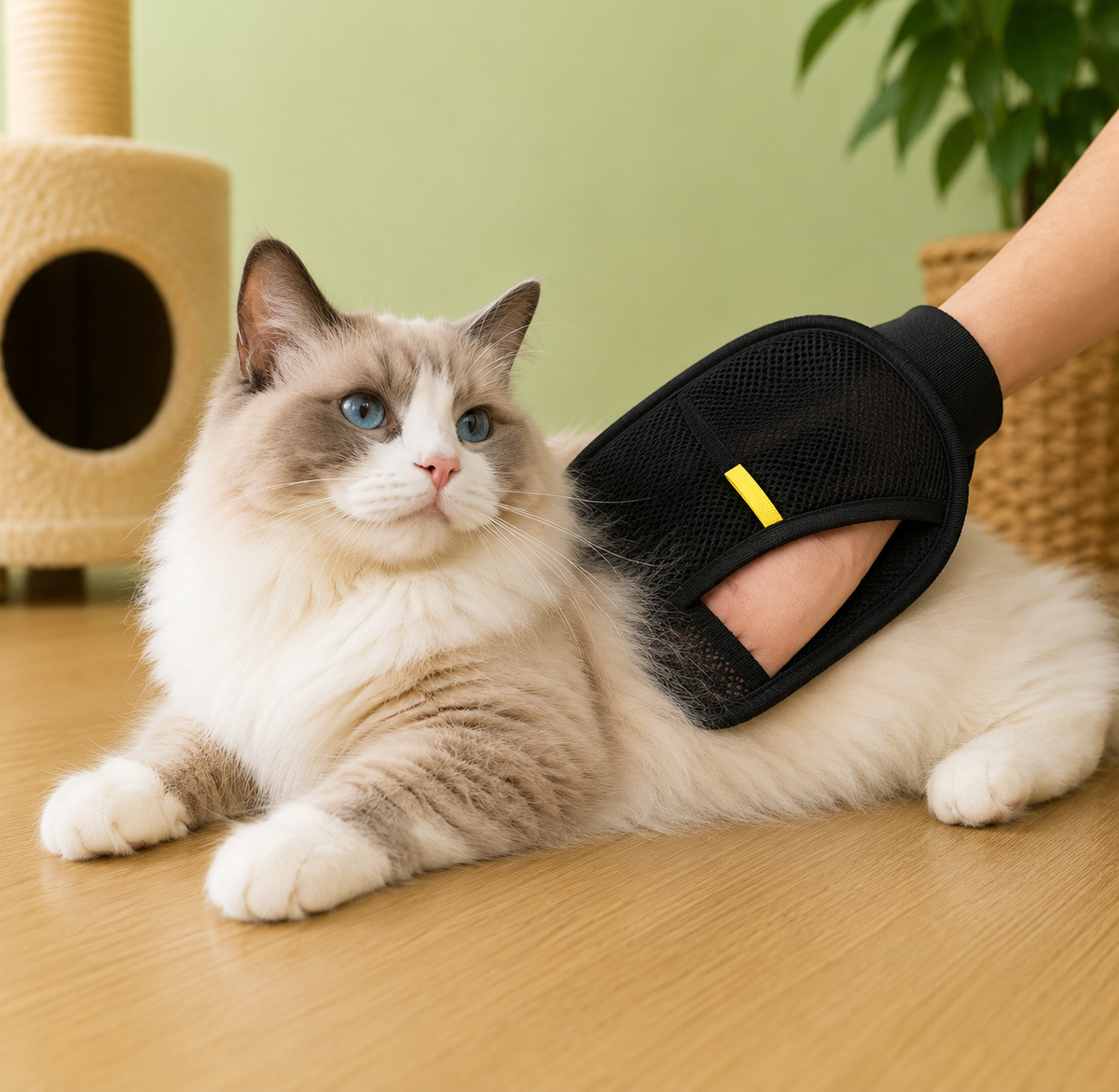 New Pet Hair Removal Tool Reusable Static Removal Gloves, Double-Sided Grooming Gloves for Pets Removes Pet Fur Hair for Carpets