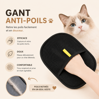 New Pet Hair Removal Tool Reusable Static Removal Gloves, Double-Sided Grooming Gloves for Pets Removes Pet Fur Hair for Carpets