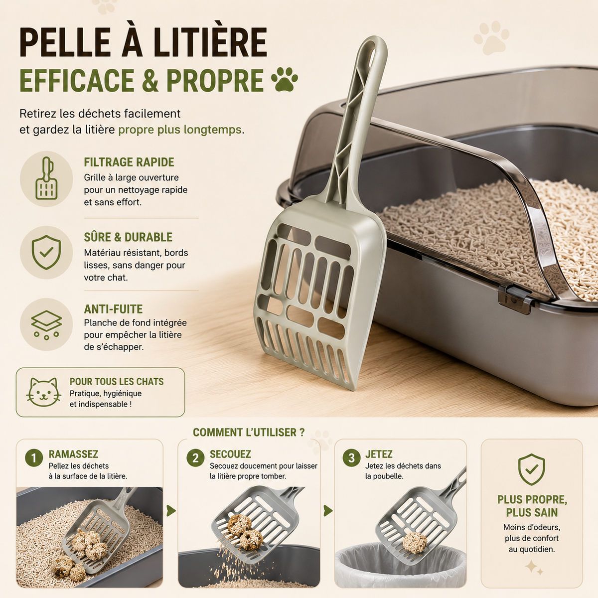 Semi-Enclosed Cat Litter Box Splashproof Kitten Toilet Tray Pet Cleaning Basin with High Sides for Indoor Use