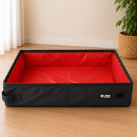 Portable Folding Travel Pet Litter Box Dog Toilet Tray Folding Cat Litter Potty Waterproof Outdoor Foldable Cat Litter Box
