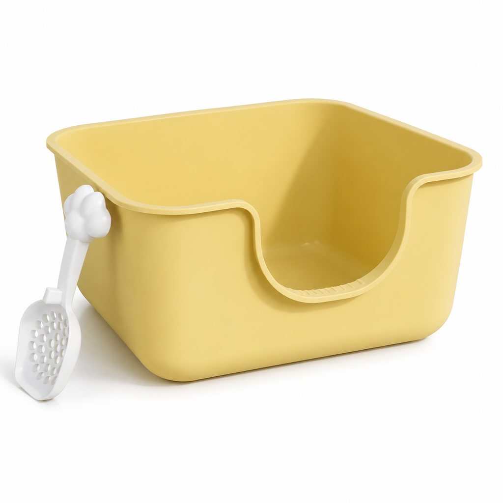 New cat litter box extra large open semi closed toilet cat litter box anti splash cat supplies