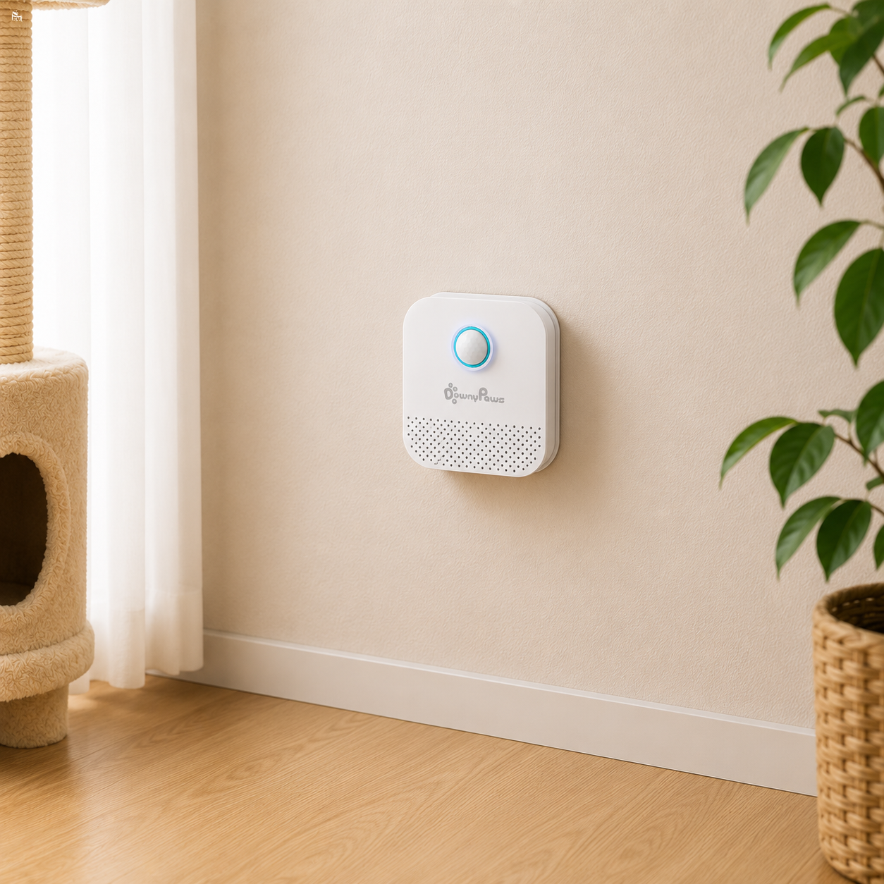 DownyPaws 4000mAh Smart Cat Odor Purifier For Cat Litter Box Deodorizer Pet Toilet Air Purifier Dog Cat Litter Deodorant