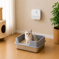 DownyPaws 4000mAh Smart Cat Odor Purifier For Cat Litter Box Deodorizer Pet Toilet Air Purifier Dog Cat Litter Deodorant