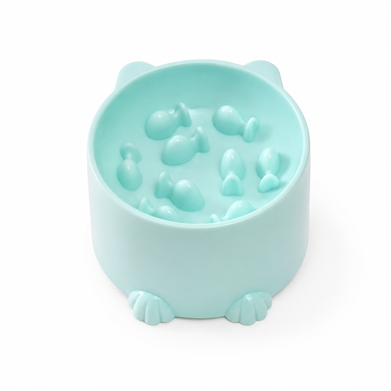 Pet High Foot Anti Choking Bowl Cat Basin Neck Protection Cat Food Bowl Rice Bow Slow Food Anti Choking Pet Bowl