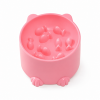 Pet High Foot Anti Choking Bowl Cat Basin Neck Protection Cat Food Bowl Rice Bow Slow Food Anti Choking Pet Bowl