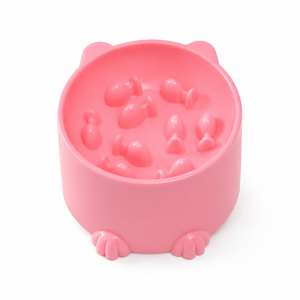 Pet High Foot Anti Choking Bowl Cat Basin Neck Protection Cat Food Bowl Rice Bow Slow Food Anti Choking Pet Bowl