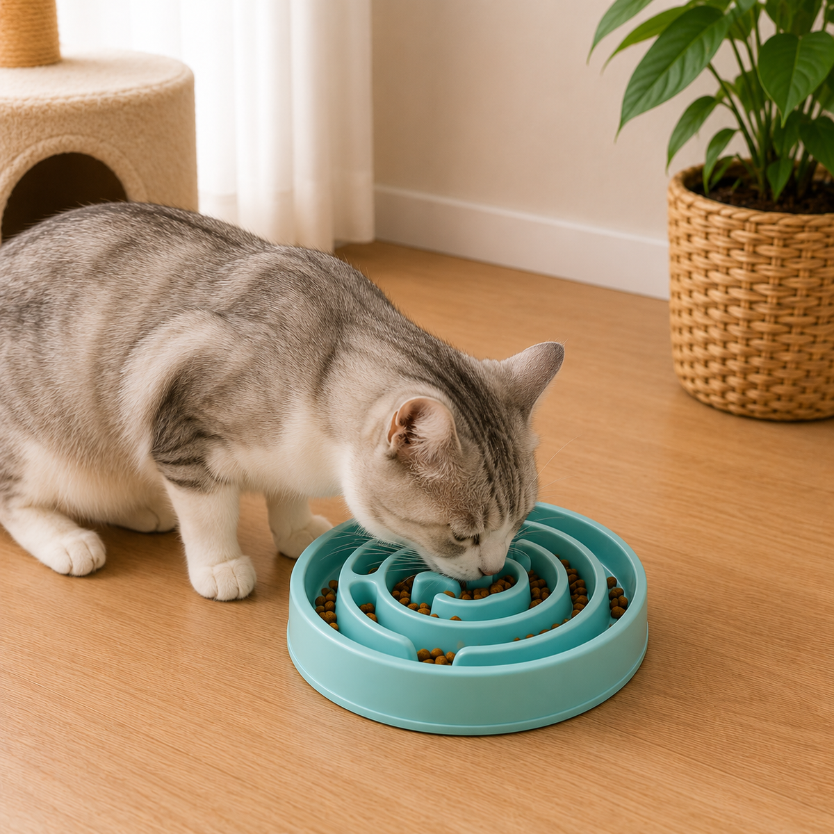 Pet Dog Slow Feeder Bowl Fun Non Slip Anti-Gulping Slower Food Feeding Dishes Eco Dog Bowl for Large Medium Small Dogs Puppy