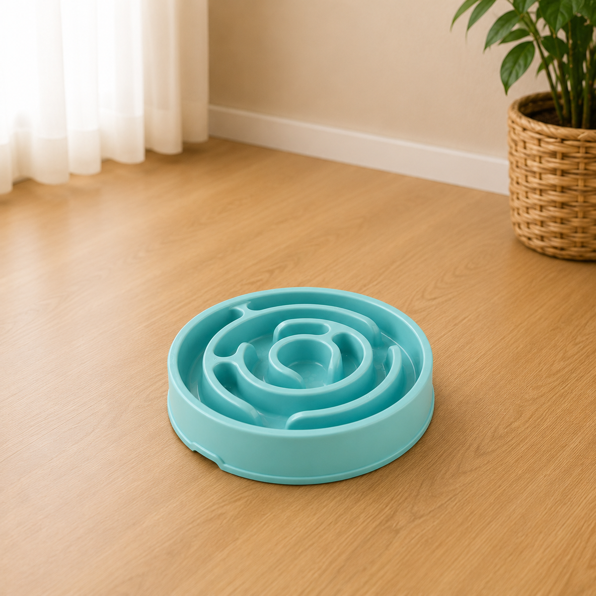 Pet Dog Slow Feeder Bowl Fun Non Slip Anti-Gulping Slower Food Feeding Dishes Eco Dog Bowl for Large Medium Small Dogs Puppy