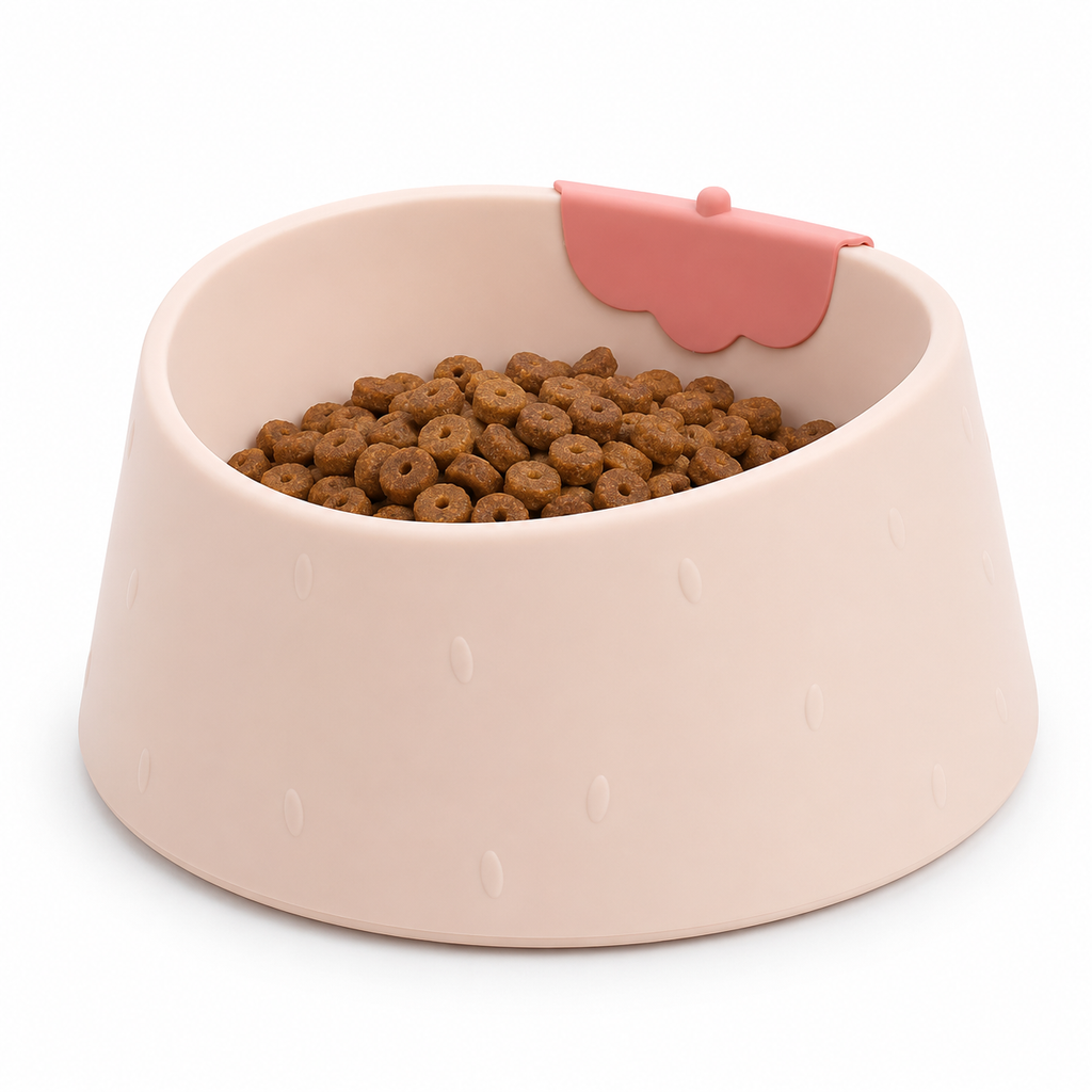 Pet Bowl INS Wind Strawberry Tableware Anti overturning Cat Food Dog Food Bowl Drinking Water Cat Food Bowl