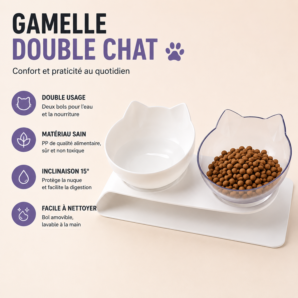 Non-Slip Double Cat Bowl Dog Bowl With Stand Pet Feeding Cat Water Bowl For Cats Food Pet Bowls For Dogs Feeder Product Supplies