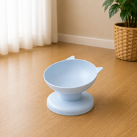 New Pet Cat Dog Bowl High Foot Dog Bowl 45° Neck Protector Cat Pet Food Water Bowl Anti-Overturning Binaural Pet Feeding Bowl