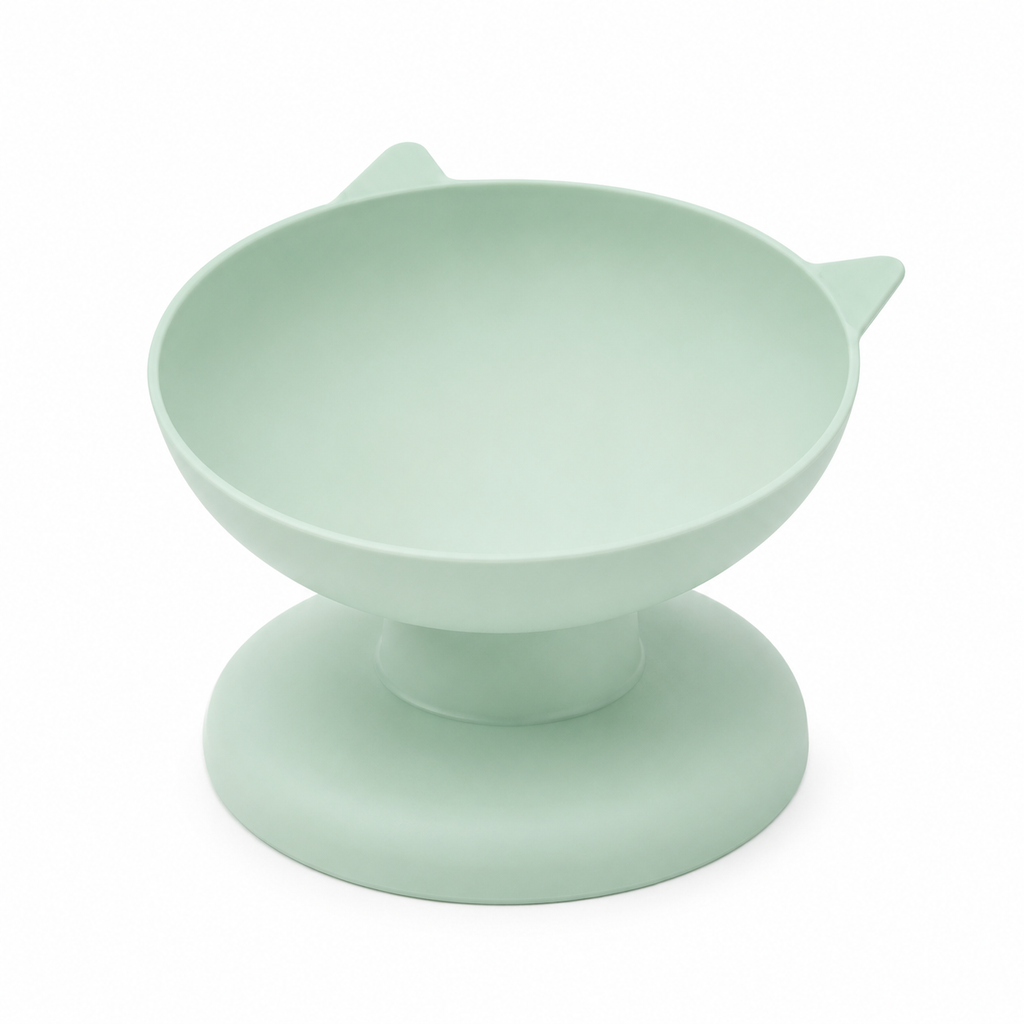 New Pet Cat Dog Bowl High Foot Dog Bowl 45° Neck Protector Cat Pet Food Water Bowl Anti-Overturning Binaural Pet Feeding Bowl