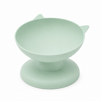 New Pet Cat Dog Bowl High Foot Dog Bowl 45° Neck Protector Cat Pet Food Water Bowl Anti-Overturning Binaural Pet Feeding Bowl