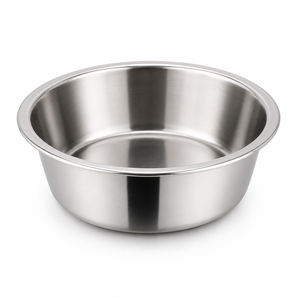 Large Capacity Dog Bowl Stainless Steel Pet Feeding Bowl Cat and Dog Food Drinking Bowl Metal Feeder Bowl Durable and Cheap