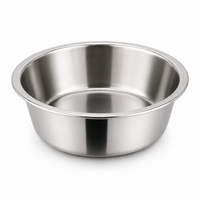 Large Capacity Dog Bowl Stainless Steel Pet Feeding Bowl Cat and Dog Food Drinking Bowl Metal Feeder Bowl Durable and Cheap
