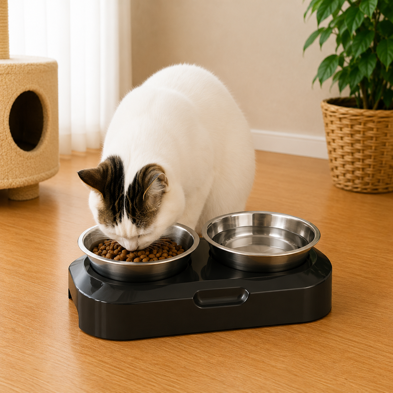Cat Food Bowl Whisker Friendly Stainless Steel Non Skid Dishwasher Safe May Also Prevent Acne The Original Whisker Relief