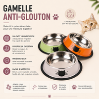 Cat Food Bowl Stainless Steel Kitten Cat Feeder Water Bowl With Non-Slip Rubber Base Small Pet Bowl Cat Accessories Pet Supplies