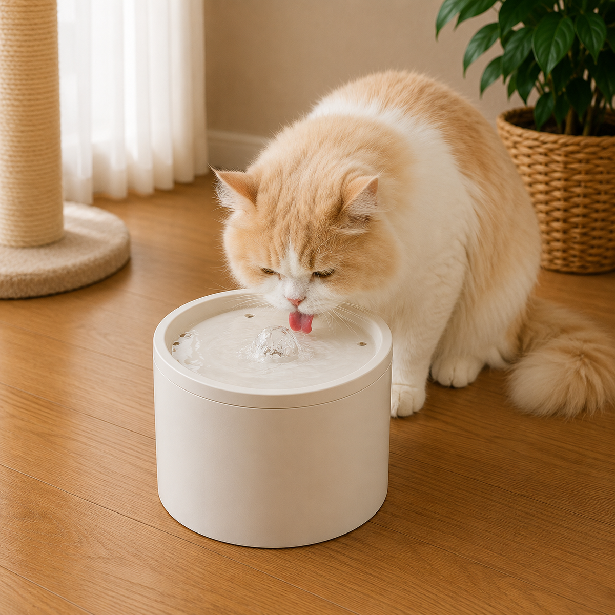 Water Dispenser Cat Automatic Water Dispenser, Pet Ceramic Bowl, Dog Bowl Water Dispenser, Circulation And Flow