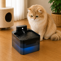 ROJECO Wireless Automatic Cat Water Fountain 2600mAh Pet Water Dispenser For Dog Cat Infrared Sensor Smart Pet Drinkier Fountain