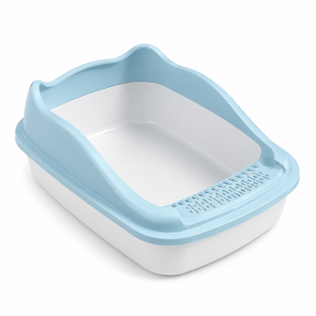 Cat Litter Box Small Size Pet Sandbox for Kitty Anti-Splash Cats Toilet