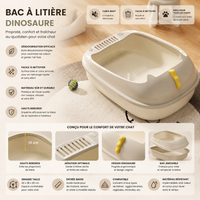 Dinosaur Semi-Closed Cat Litter Box Extra Large Anti-Splash Bedpan Washable Removable Plastic Toilet Stock Wholesale