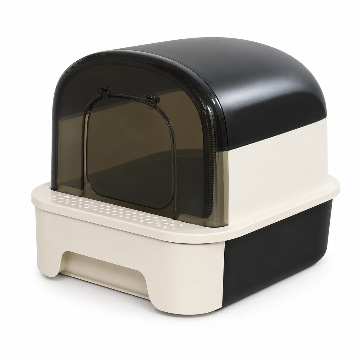 Foldable Cat Litter Box with Cat litter Scoop and Lid Indoor Large Drawer Type Enclosed Cat Toilet Anti-Splashing Easy to Clean