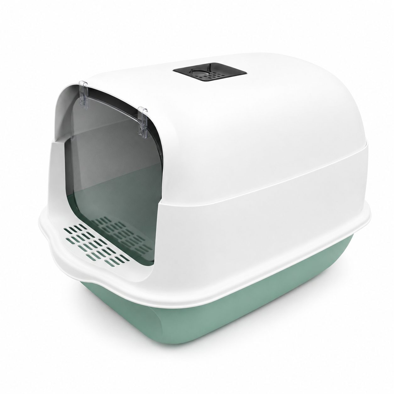 Pet Litter Box Fully Enclosed Spillproof Deodorant Cat Toilet Two-Way Shovel Large Capacity Cat Toilet Litter Box Closed Sandbox