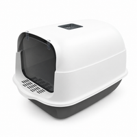 Pet Litter Box Fully Enclosed Spillproof Deodorant Cat Toilet Two-Way Shovel Large Capacity Cat Toilet Litter Box Closed Sandbox