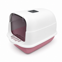 Pet Litter Box Fully Enclosed Spillproof Deodorant Cat Toilet Two-Way Shovel Large Capacity Cat Toilet Litter Box Closed Sandbox