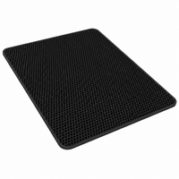 Cat Litter Mat Waterproof Double Layer Pet Litter Box Mat Pet Toilet Cat Mat Nonslip Sand Cat Washable Mat Pet Clean