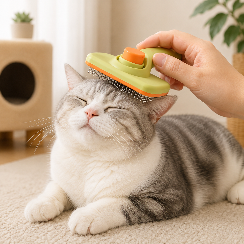 Self Cleaning Dog Brush Comb Pet Grooming Hair Remover Combs Brush Floating Hair Pet Grooming Brush Cat Supplies