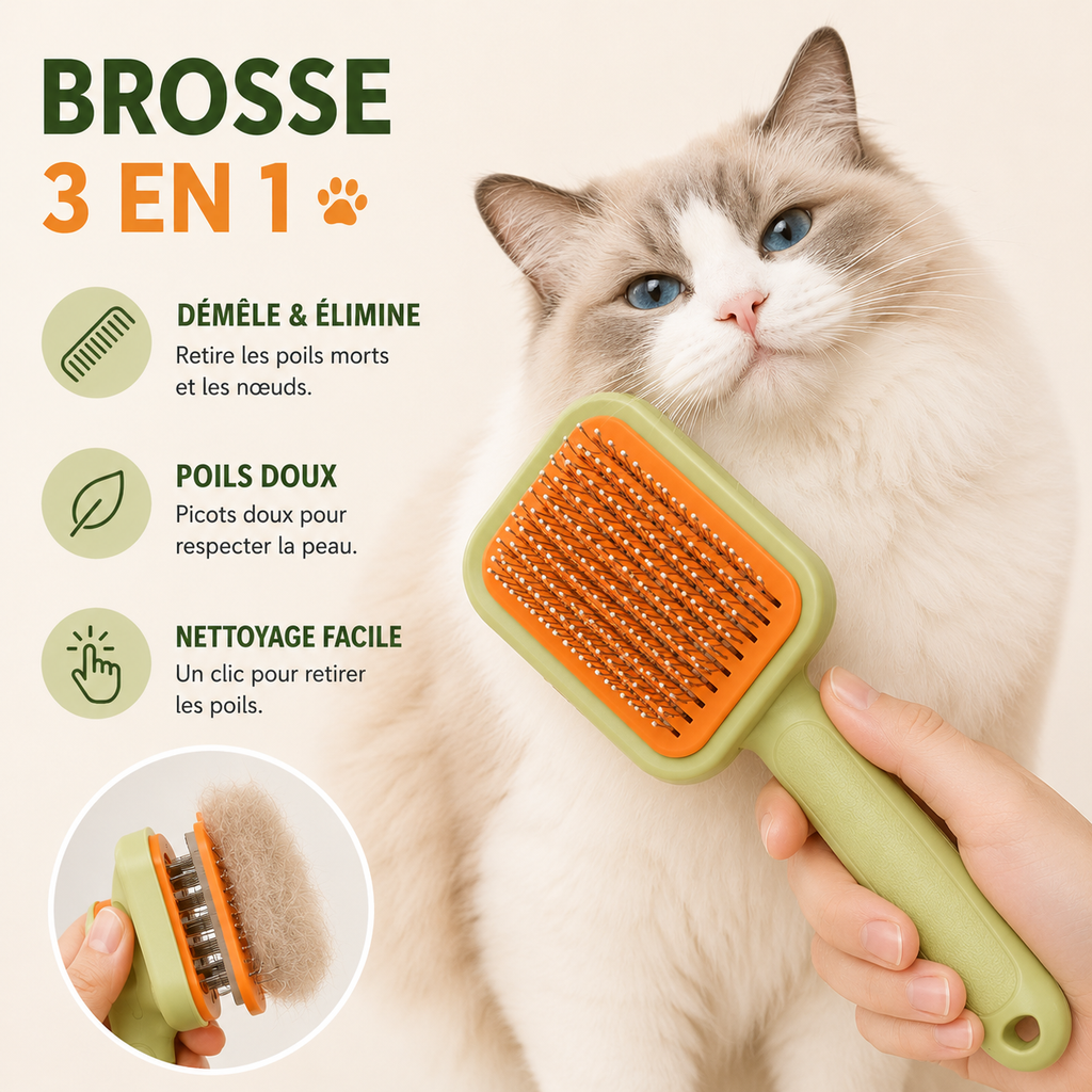 Self Cleaning Dog Brush Comb Pet Grooming Hair Remover Combs Brush Floating Hair Pet Grooming Brush Cat Supplies