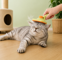 Self Cleaning Dog Brush Comb Pet Grooming Hair Remover Combs Brush Floating Hair Pet Grooming Brush Cat Supplies