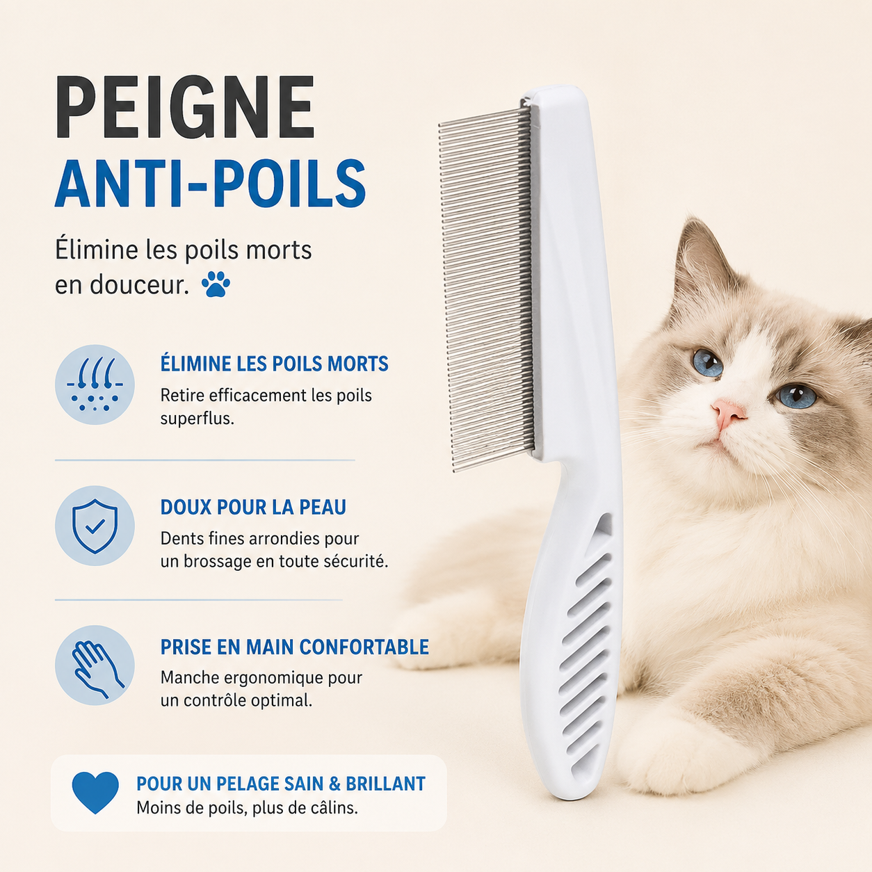 Pet Cat Needle Comb Long Hair Puppy Pet Grooming Brush Bathing Cleaning Comb Dog Kitten Beauty Tool Supplies Golden Retriever
