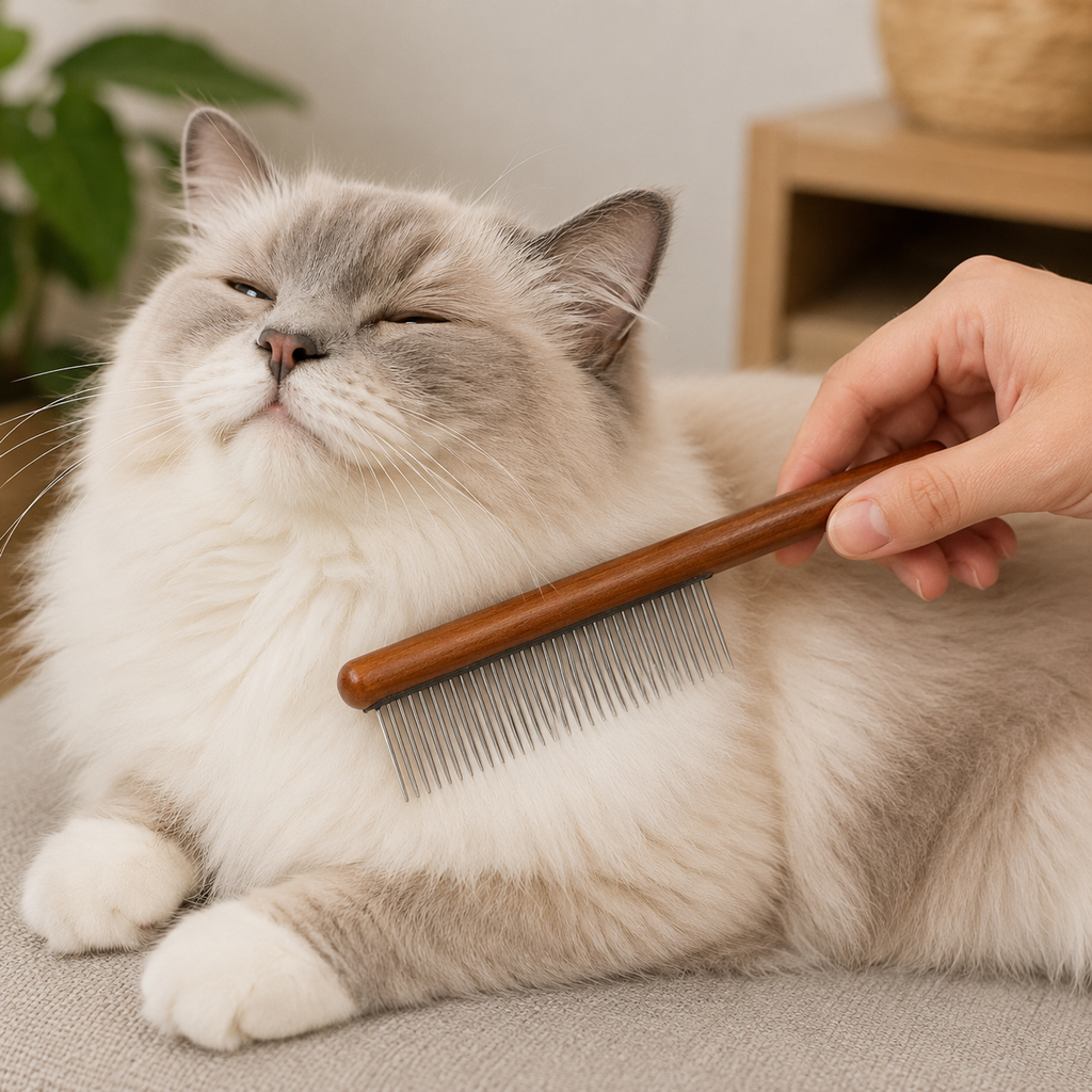New Long Hair Cat Combs Open Knots Remove Floating Hair Cat Comb Brush Pet Cleaning Supplies Cat Grooming