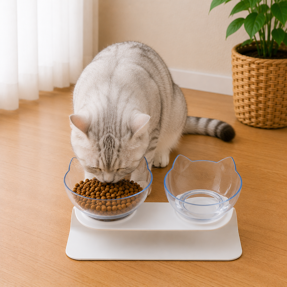 Non-Slip Double Cat Bowl Dog Bowl With Stand Pet Feeding Cat Water Bowl For Cats Food Pet Bowls For Dogs Feeder Product Supplies