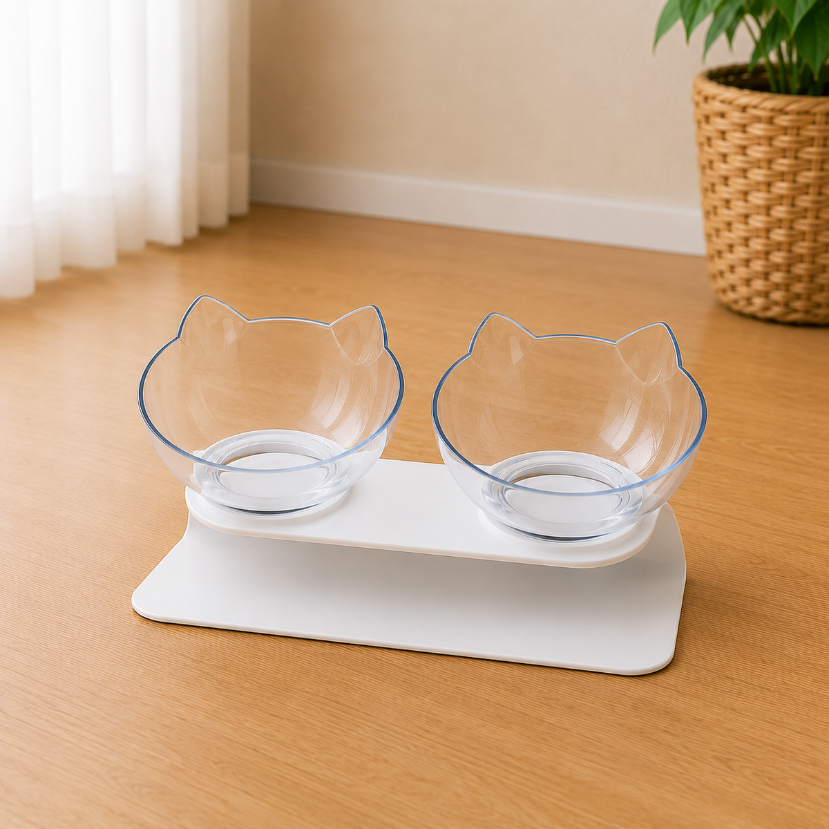 Non-Slip Double Cat Bowl Dog Bowl With Stand Pet Feeding Cat Water Bowl For Cats Food Pet Bowls For Dogs Feeder Product Supplies