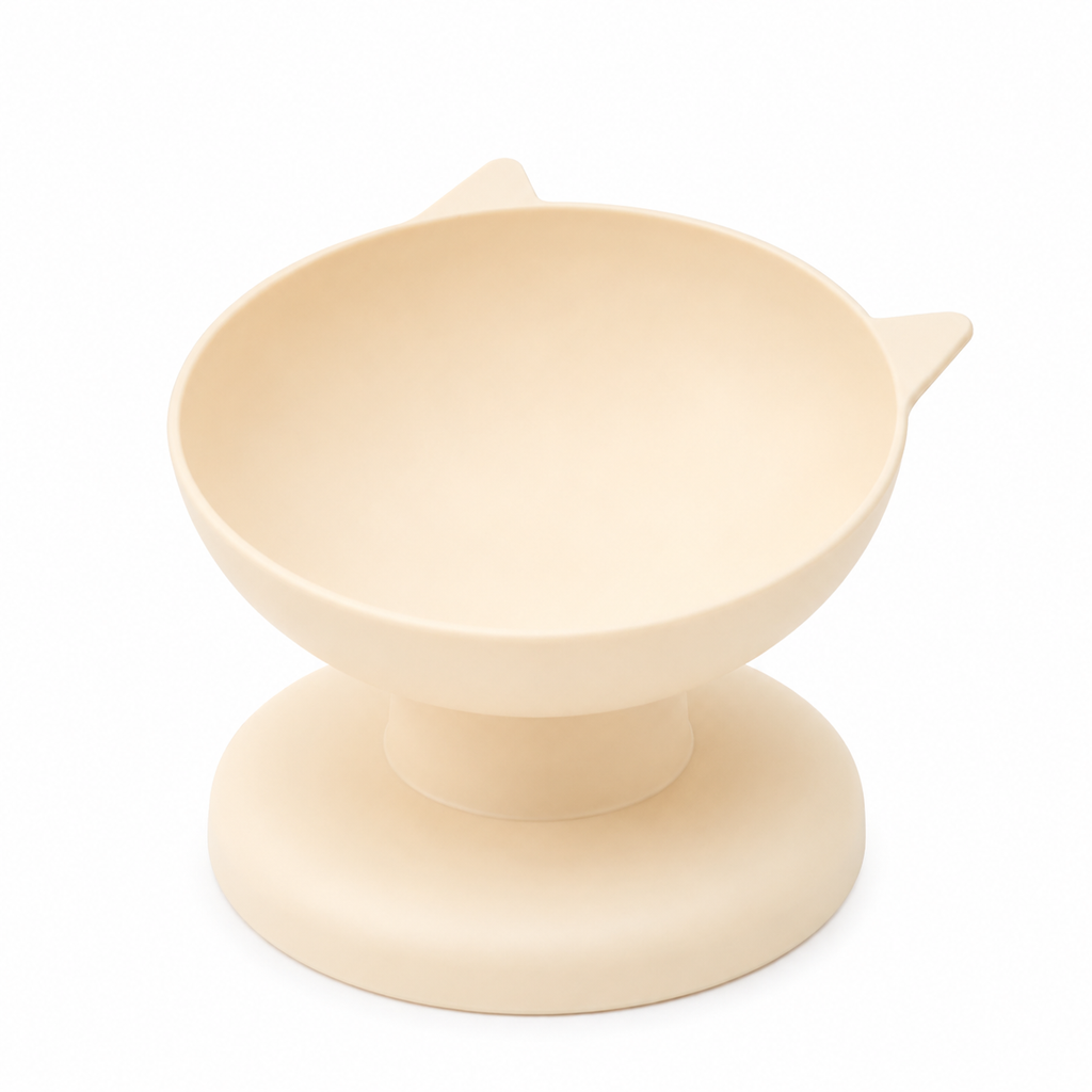New Pet Cat Dog Bowl High Foot Dog Bowl 45° Neck Protector Cat Pet Food Water Bowl Anti-Overturning Binaural Pet Feeding Bowl