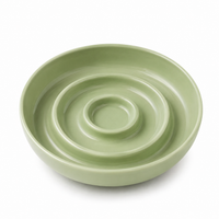 New Ceramic Cat Slow Food Bowl Anti-choking Small Dog Food Bowl Pet Supply