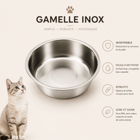 Large Capacity Dog Bowl Stainless Steel Pet Feeding Bowl Cat and Dog Food Drinking Bowl Metal Feeder Bowl Durable and Cheap