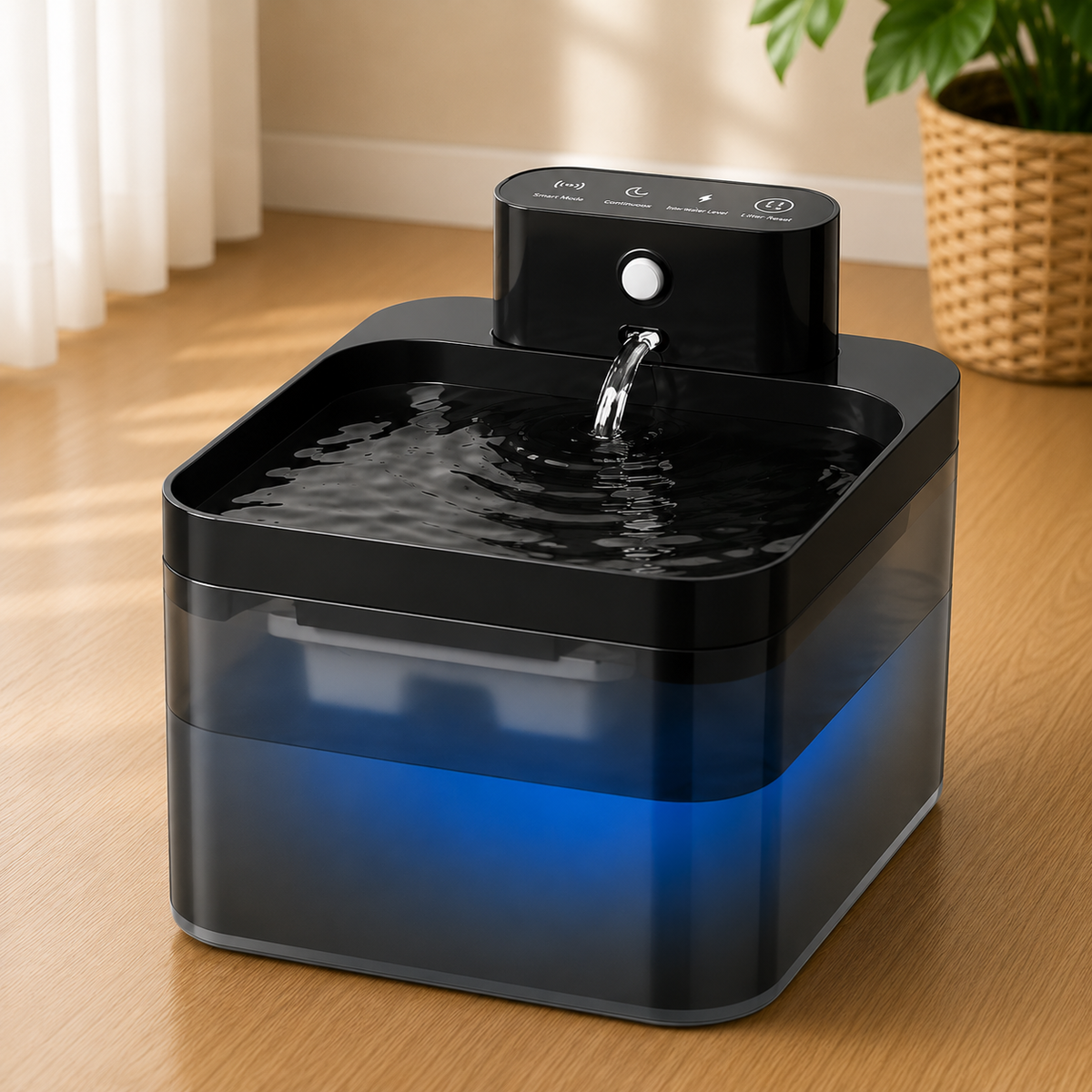 ROJECO Wireless Automatic Cat Water Fountain 2600mAh Pet Water Dispenser For Dog Cat Infrared Sensor Smart Pet Drinkier Fountain