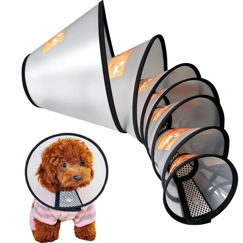 Pet Elizabeth Collar Soft Puppy Cat Anti Bite Recovery Cone Small Dog Wound Healing Neck Ring Post Surgery Protective Accessorie