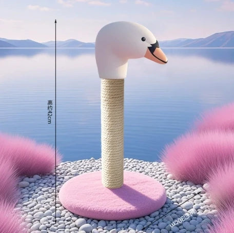 Poste rascador para gatos, flamencos rosados, Sisal Natural, juguetes interactivos con poste rascador de Sisal de repuesto