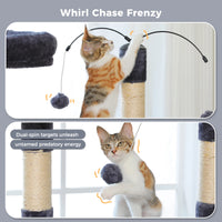 Multi-Level Cat Tree Tower with Sisal Scratching Posts and Pad Soft Top Perch Large Cat Condo for Indoor Cat Scratchers Cat Toys