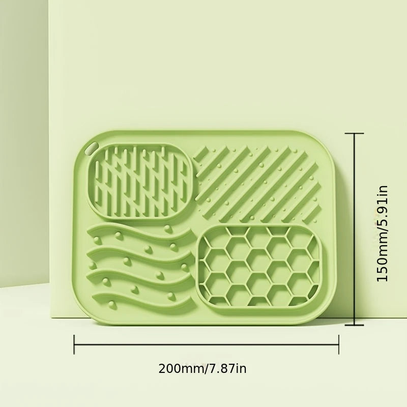 1 Piece Pet Licking Mat Slow Feeder Bowl for Dogs, Anti-Spill Dog Bowl, Cat and Dog Feeding Supplies