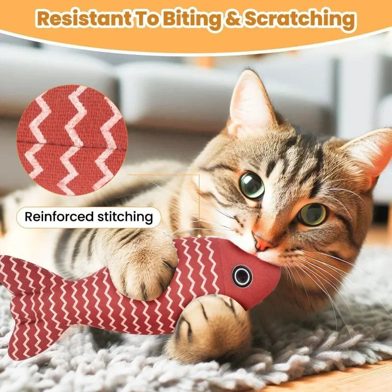 Cat Toys Catnip Seafood Fish Self-entertainment Molar Teething Anti-bite Cat Amusement Artifact Kitten Pet Supplies