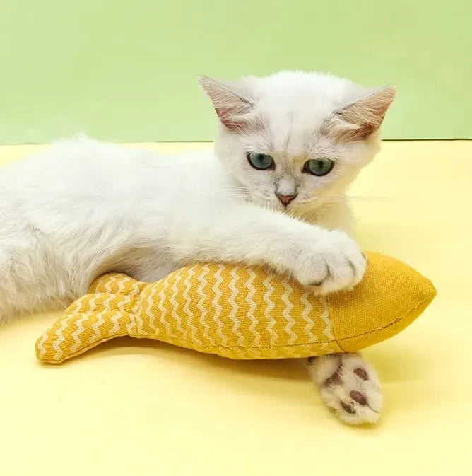 Cat Toys Catnip Seafood Fish Self-entertainment Molar Teething Anti-bite Cat Amusement Artifact Kitten Pet Supplies